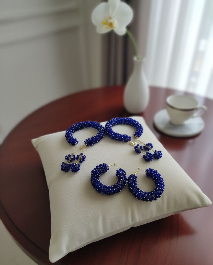 Gajra Bracelet and Earring Set