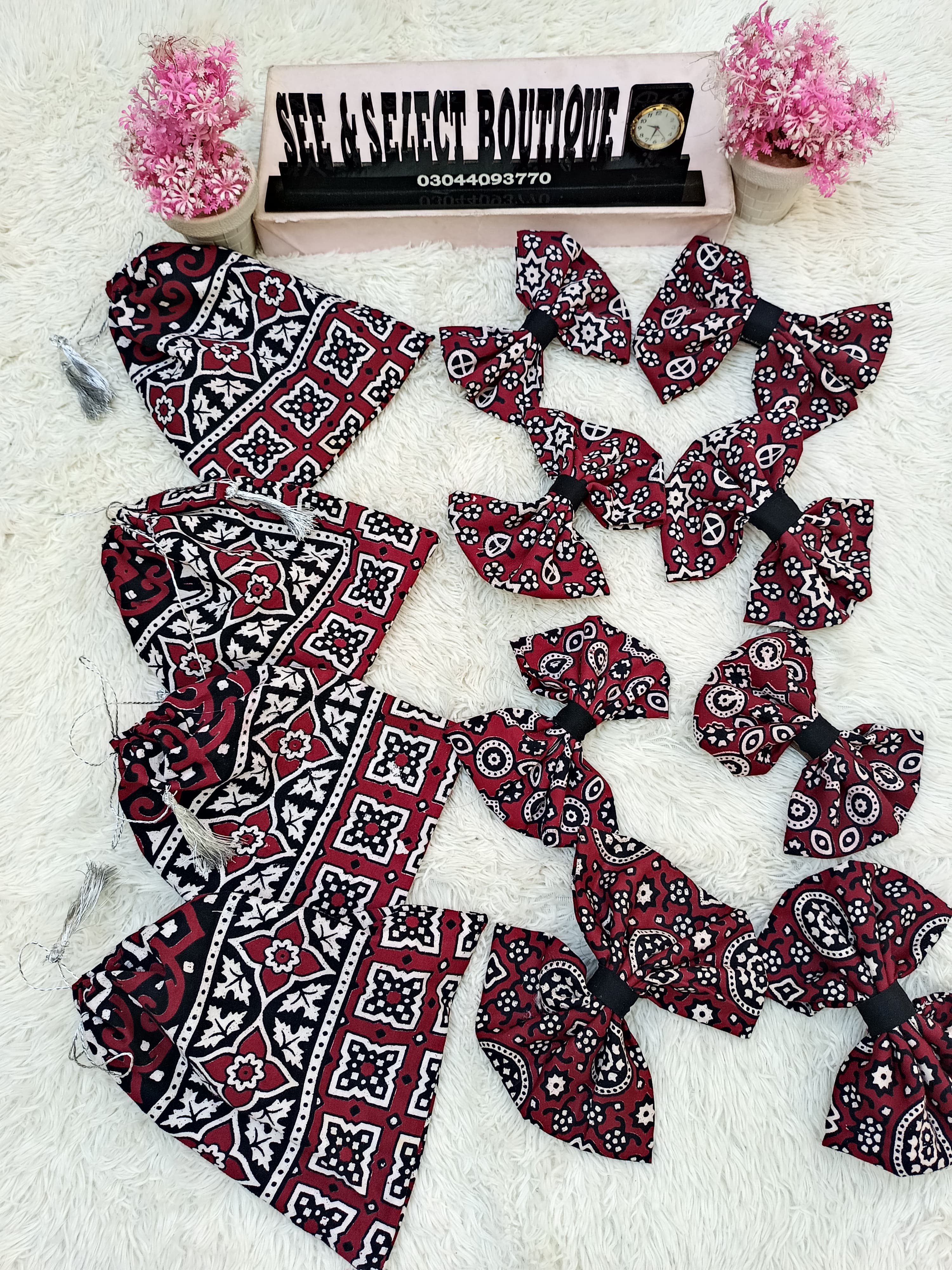 Bow Clips - Potli Bags